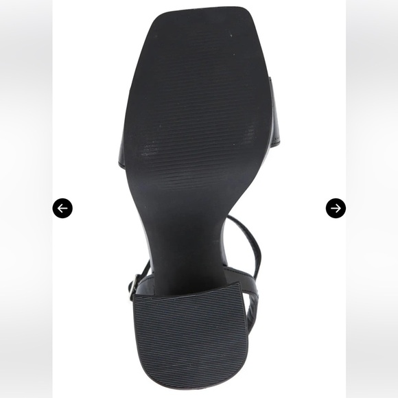 bp Women's Black Strappy Heels Noelle Platform Sandal 11 - Picture 12 of 12